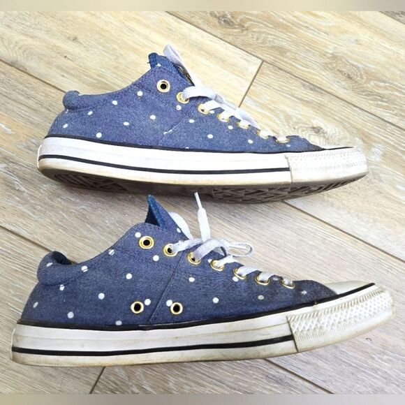 Converse CTAS Women's Shoes Gym blue/Gold/White polka dot size 11 women's - Picture 1 of 7